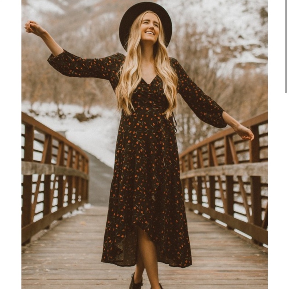Lovestitch midi wrap dress!